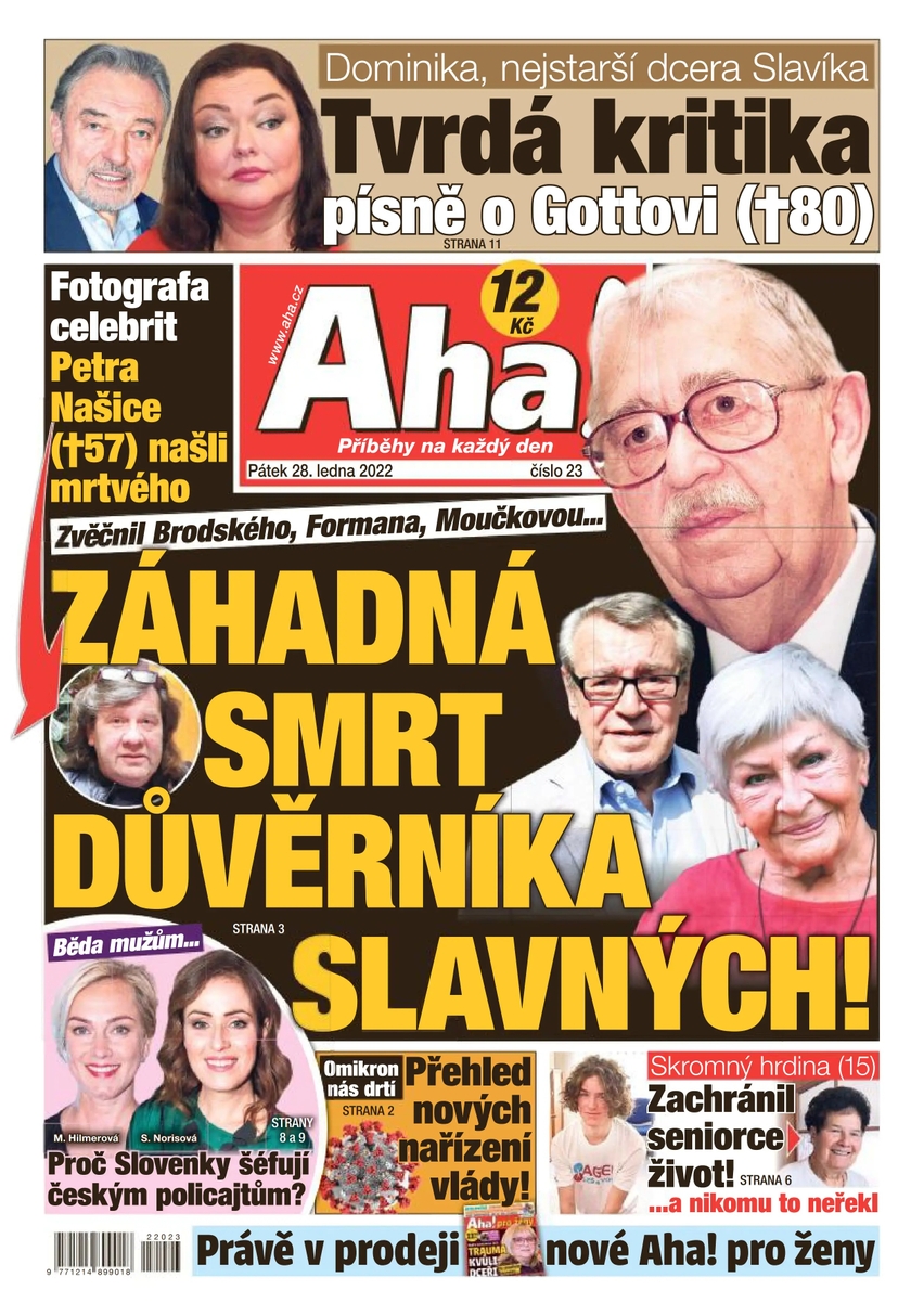 E-magazín Aha! - 28.1.2022 - CZECH NEWS CENTER a. s.
