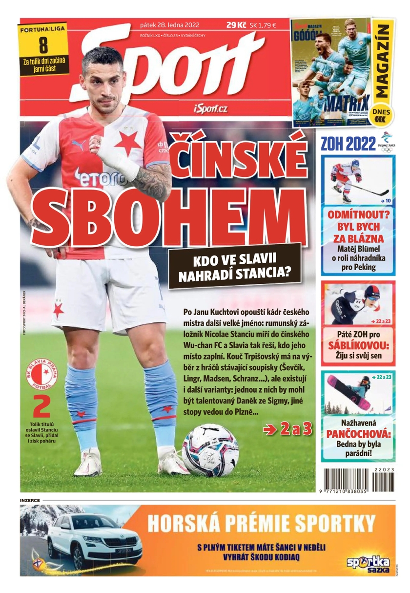 E-magazín Sport - 28.1.2022 - CZECH NEWS CENTER a. s.