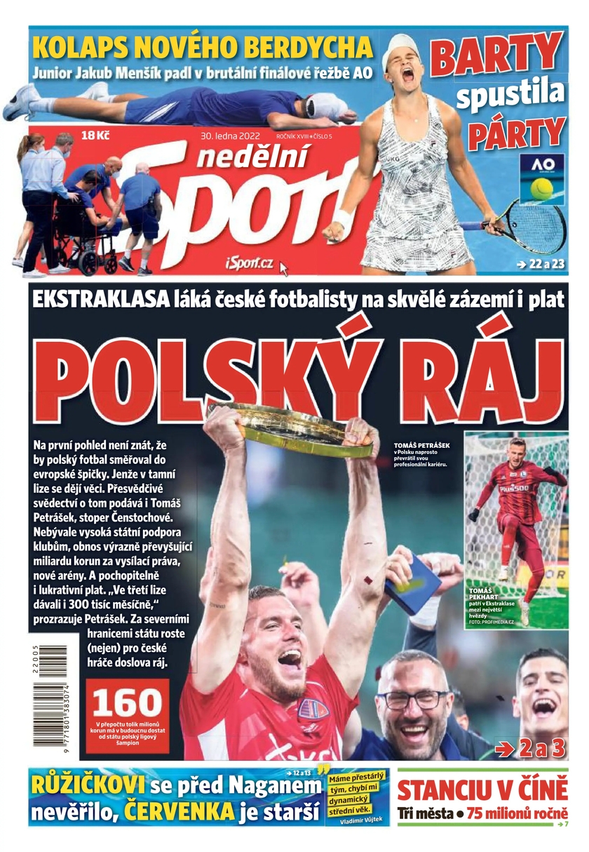 E-magazín nedělní Sport - 5/2022 - CZECH NEWS CENTER a. s.