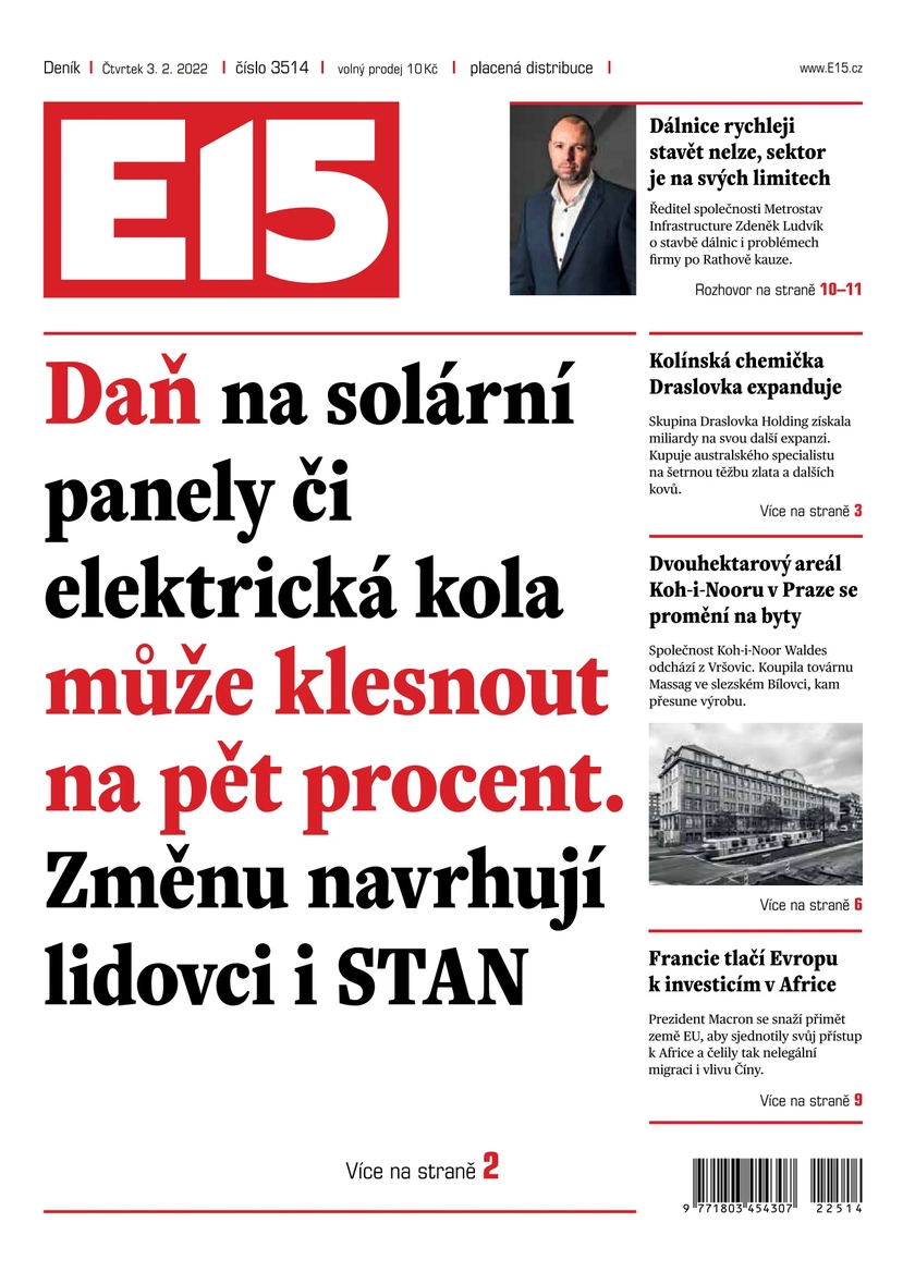 E-magazín e15 - 3.2.2022 - CZECH NEWS CENTER a. s.