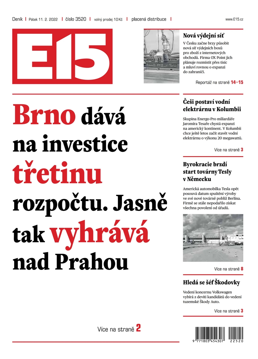 E-magazín e15 - 11.2.2022 - CZECH NEWS CENTER a. s.