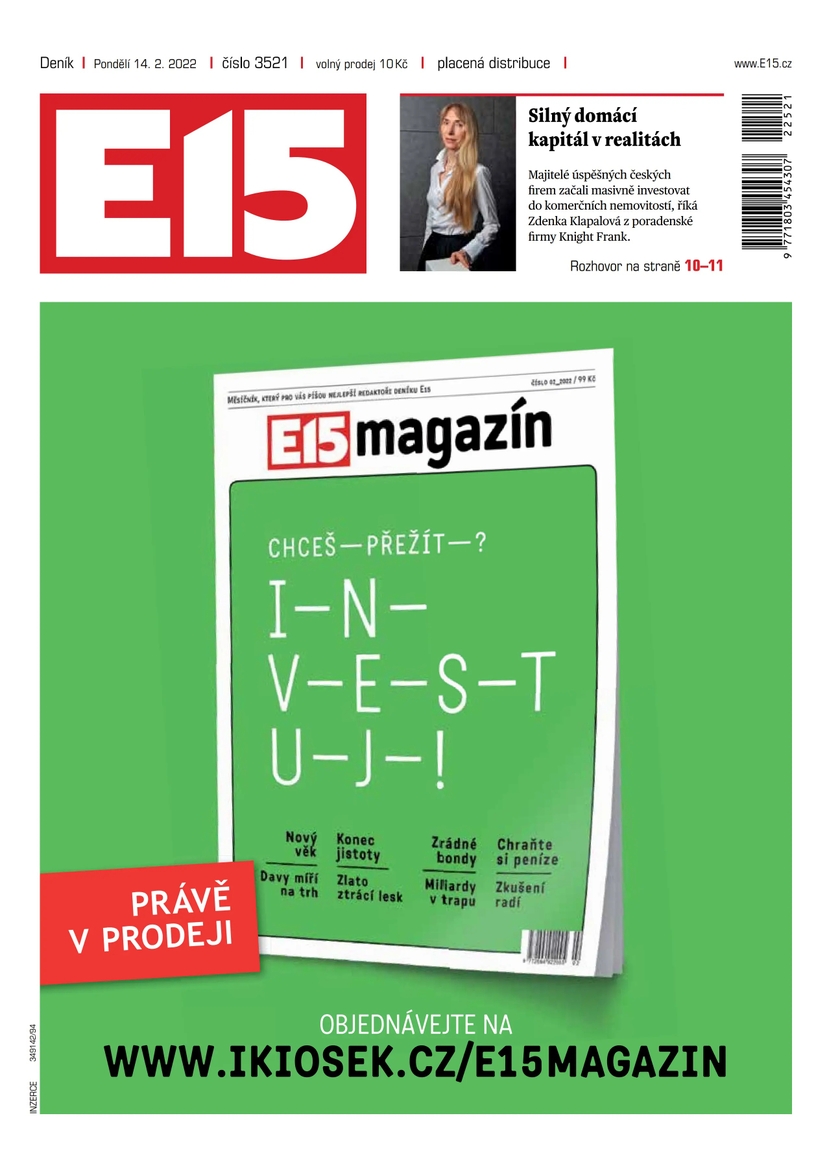 E-magazín e15 - 14.2.2022 - CZECH NEWS CENTER a. s.