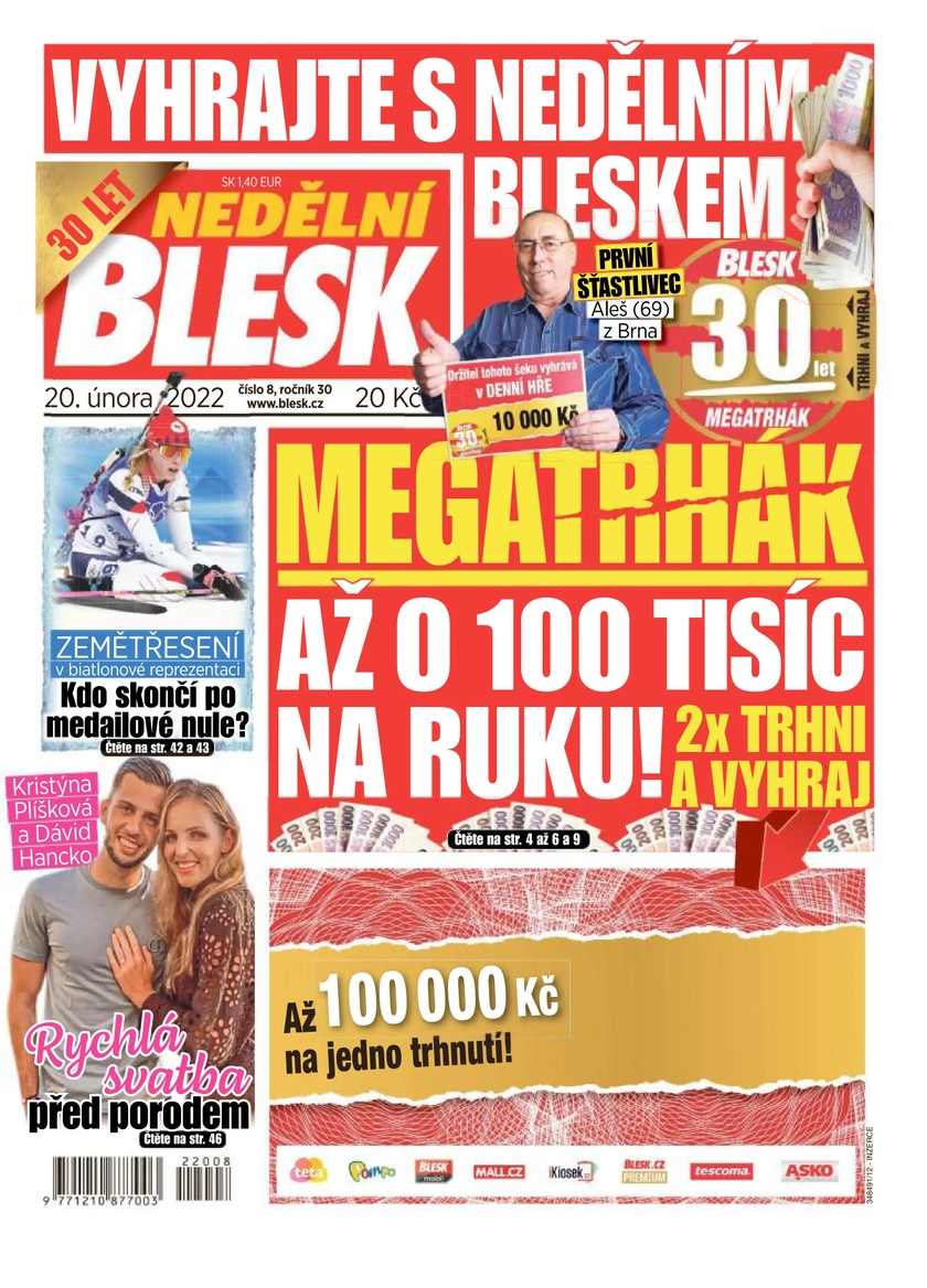 E-magazín NEDĚLNÍ BLESK - 8/2022 - CZECH NEWS CENTER a. s.