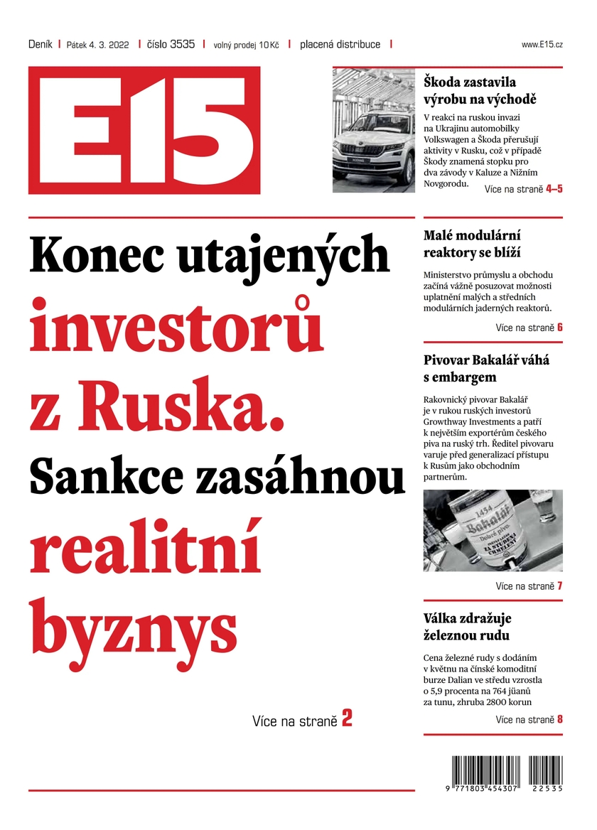 E-magazín e15 - 4.3.2022 - CZECH NEWS CENTER a. s.