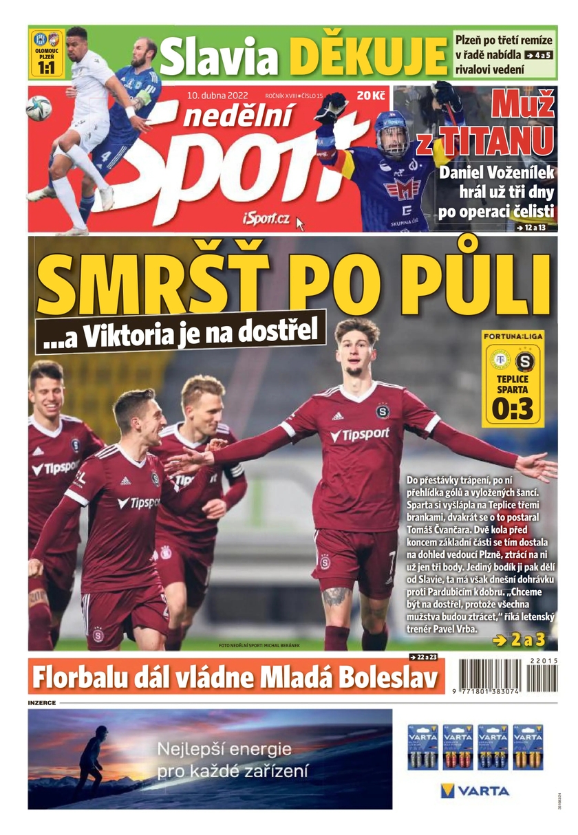 E-magazín nedělní Sport - 15/2022 - CZECH NEWS CENTER a. s.