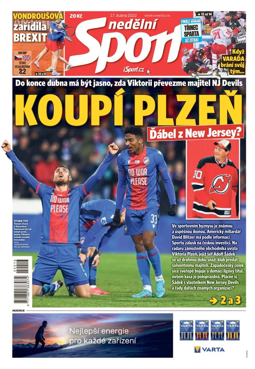 E-magazín nedělní Sport - 16/2022 - CZECH NEWS CENTER a. s.
