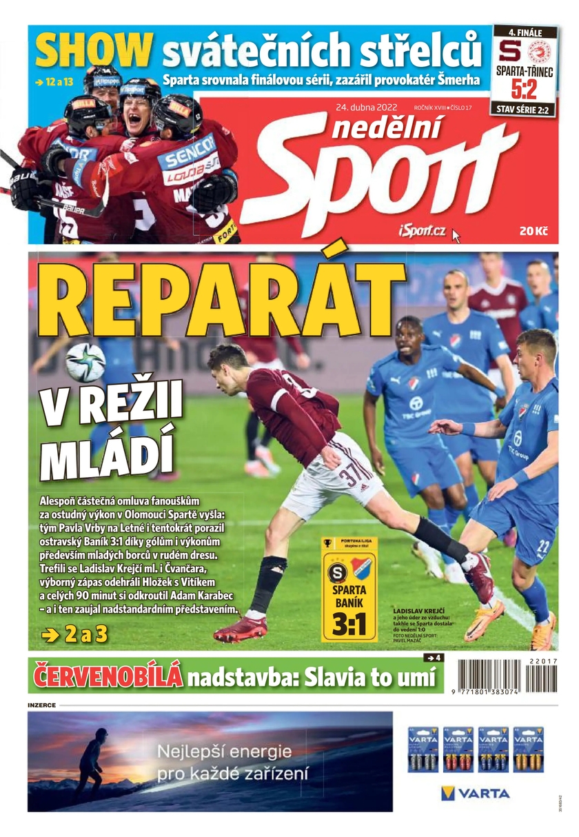 E-magazín nedělní Sport - 17/2022 - CZECH NEWS CENTER a. s.