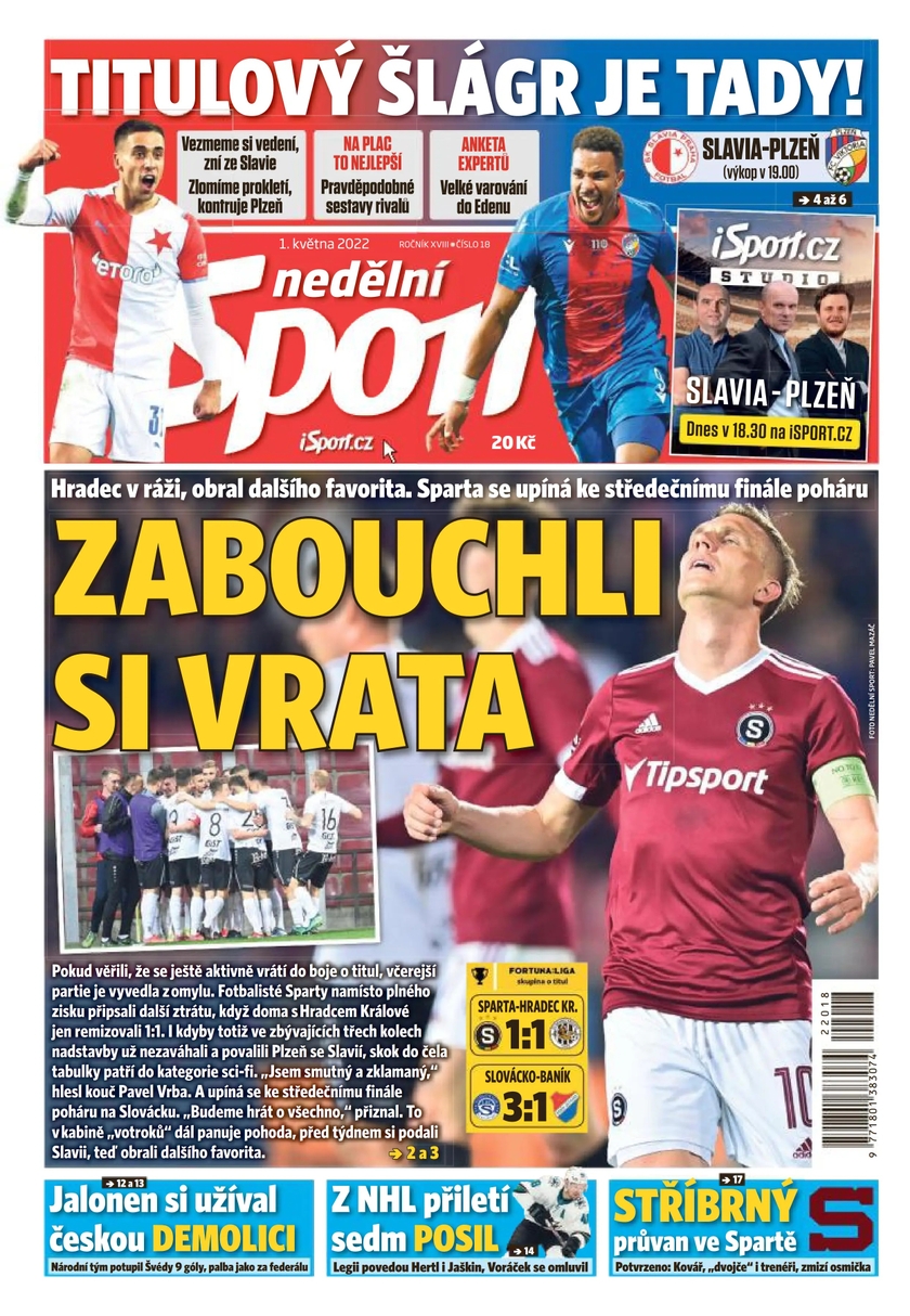 E-magazín nedělní Sport - 18/2022 - CZECH NEWS CENTER a. s.