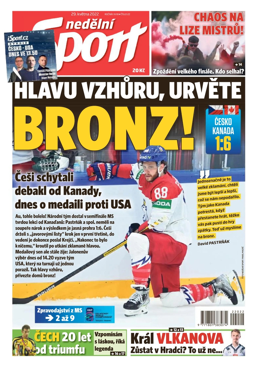 E-magazín nedělní Sport - 22/2022 - CZECH NEWS CENTER a. s.