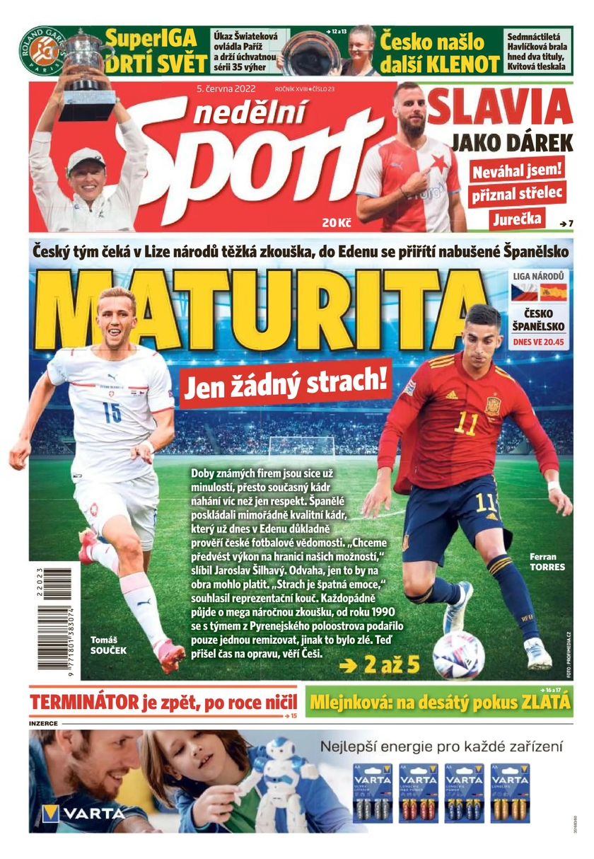 E-magazín nedělní Sport - 23/2022 - CZECH NEWS CENTER a. s.