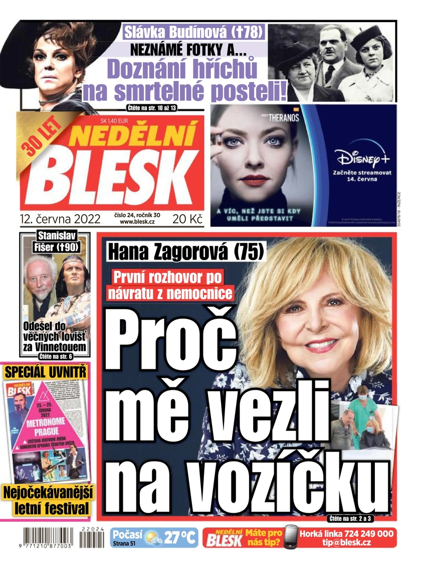 E-magazín NEDĚLNÍ BLESK - 24/2022 - CZECH NEWS CENTER a. s.