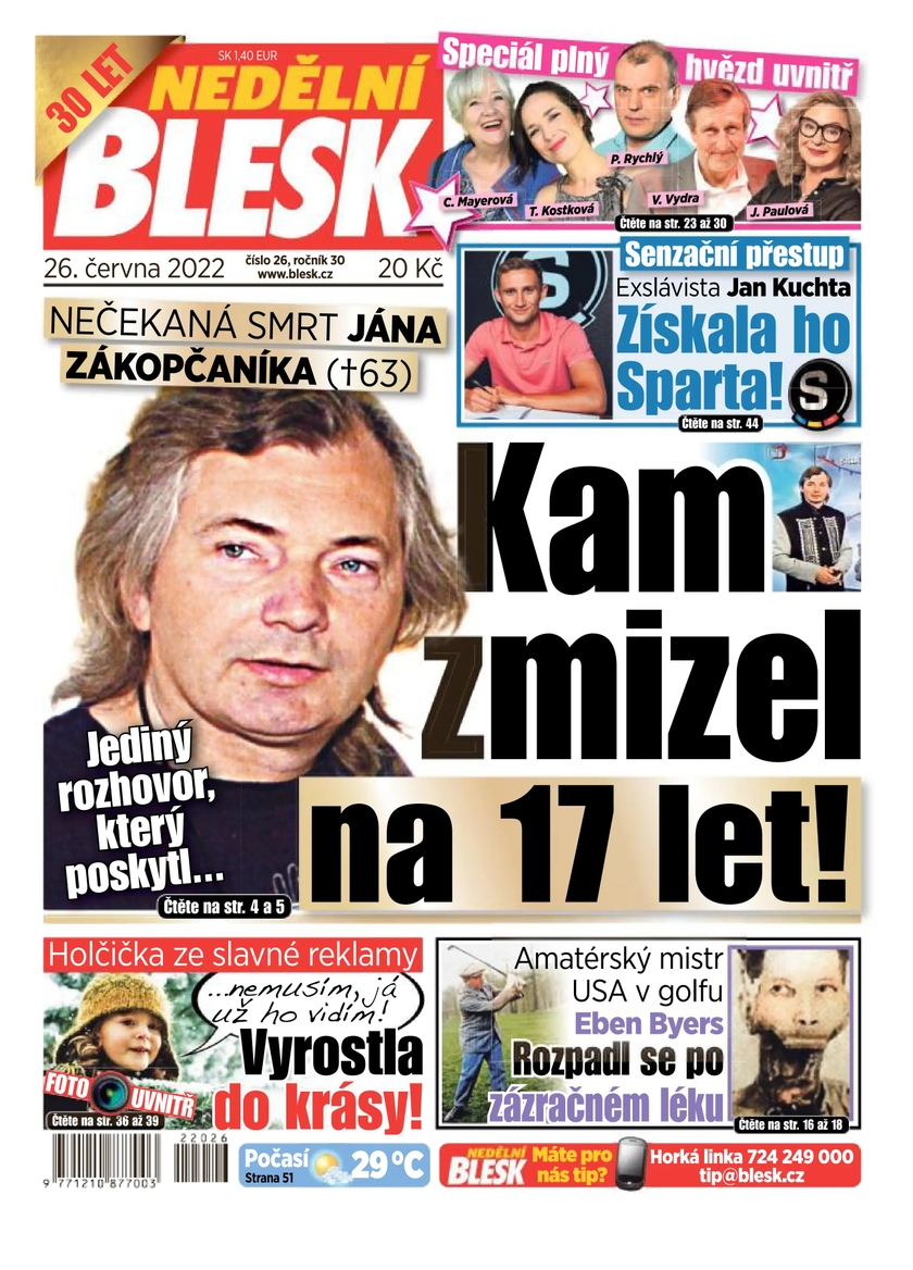 E-magazín NEDĚLNÍ BLESK - 26/2022 - CZECH NEWS CENTER a. s.