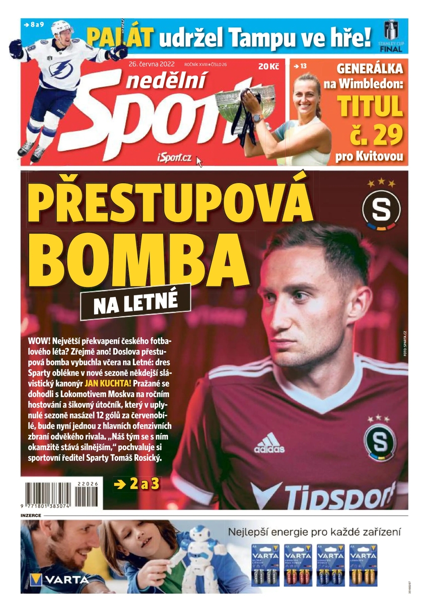 E-magazín nedělní Sport - 26/2022 - CZECH NEWS CENTER a. s.
