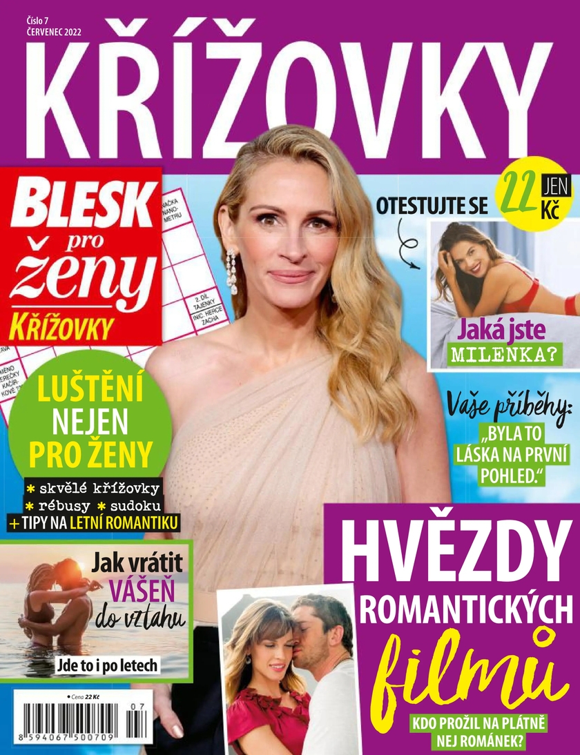 E-magazín BLESK pro ženy KŘÍŽOVKY - 7/2022 - CZECH NEWS CENTER a. s.