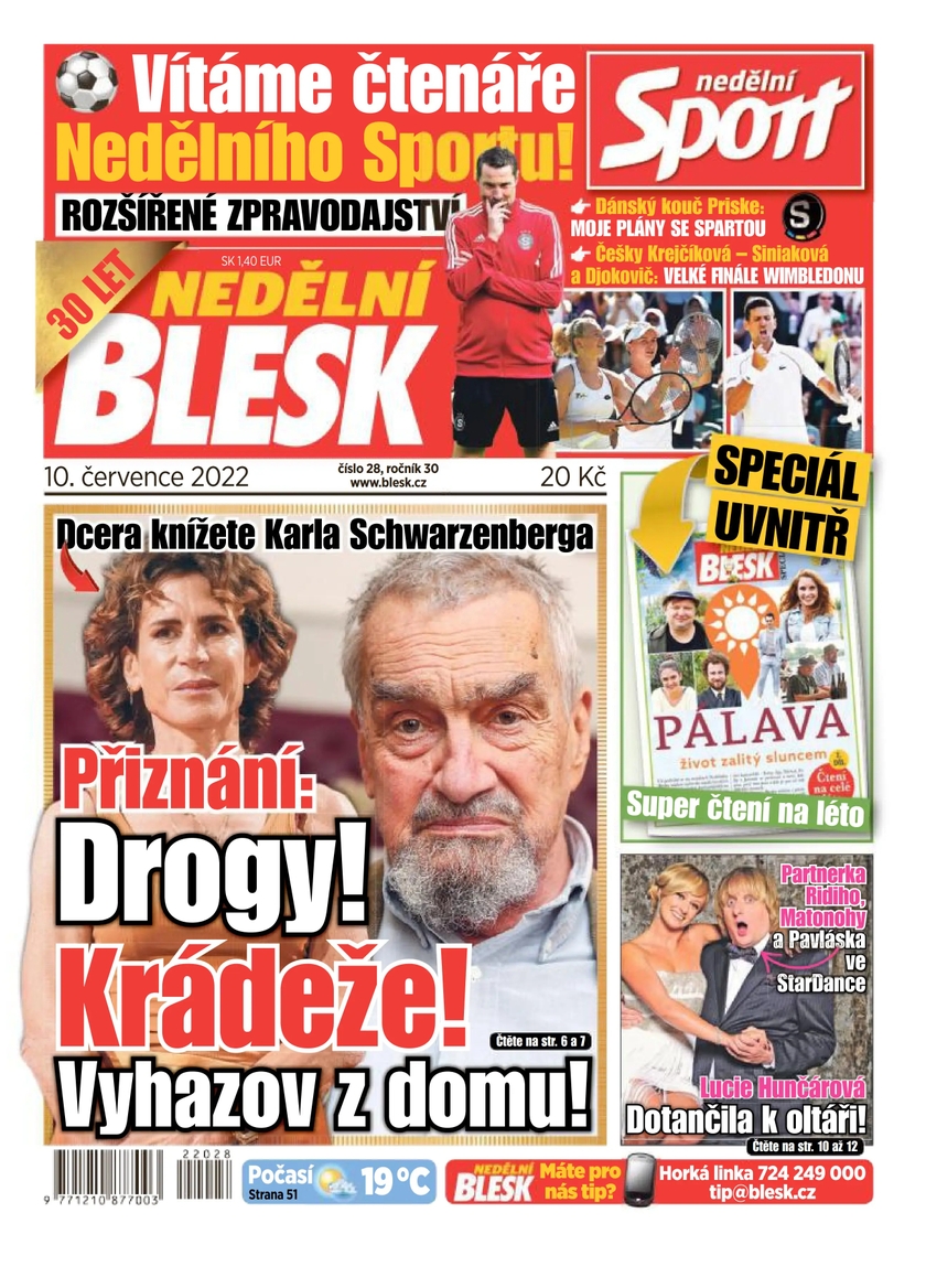 E-magazín NEDĚLNÍ BLESK - 28/2022 - CZECH NEWS CENTER a. s.