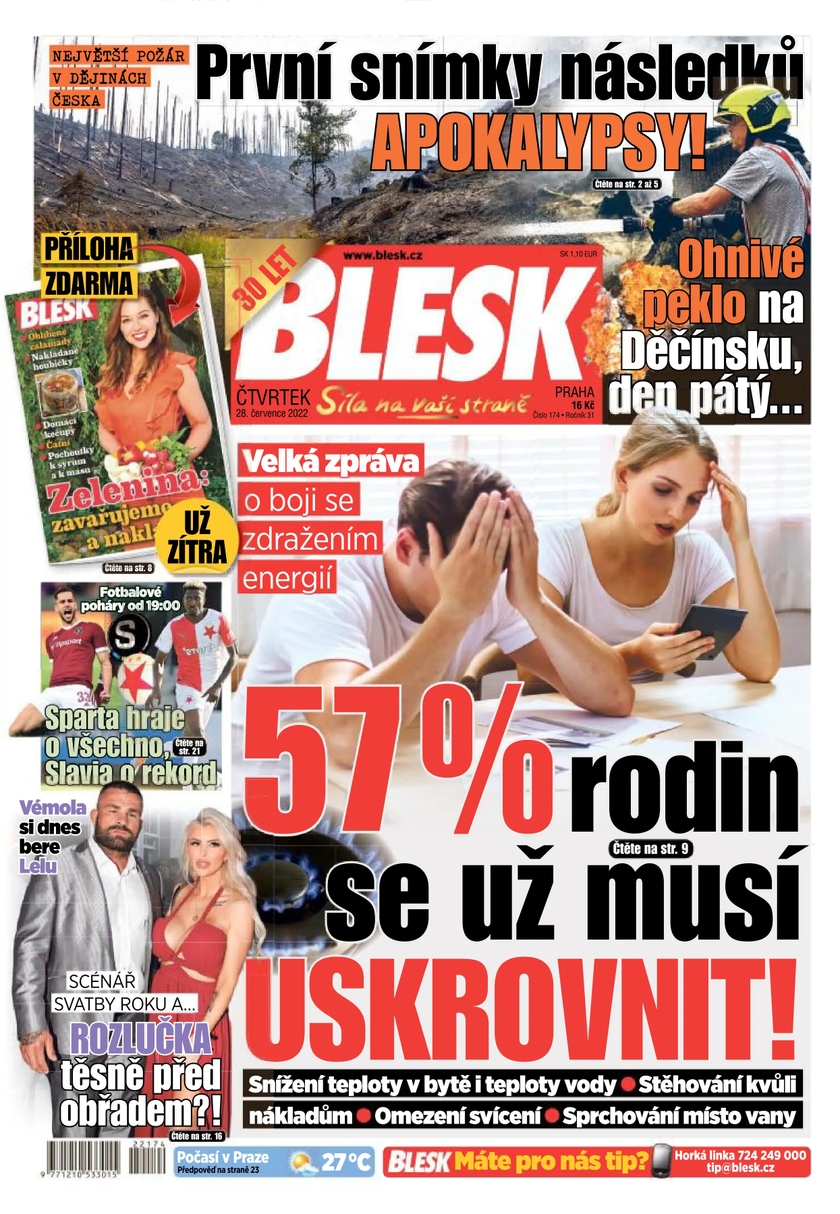 E-magazín BLESK - 28.7.2022 - CZECH NEWS CENTER a. s.