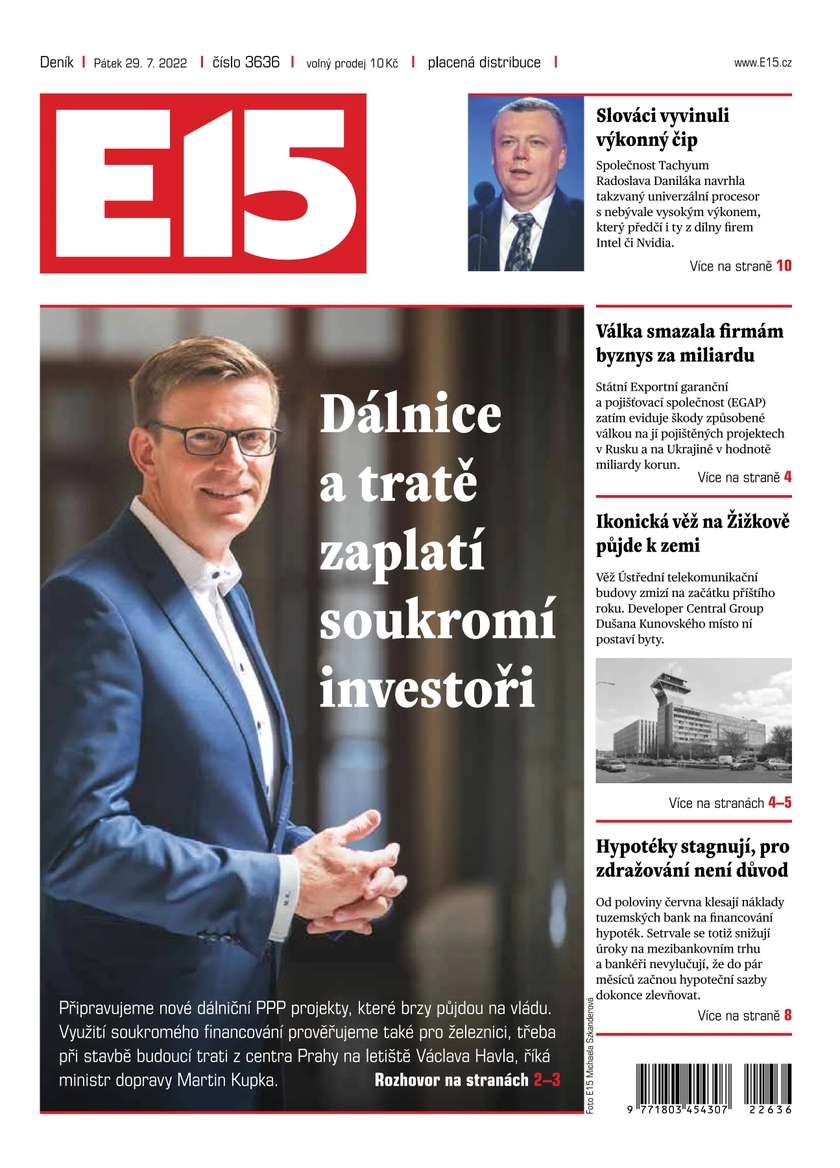 E-magazín E15 - 29.7.2022 - CZECH NEWS CENTER a. s.