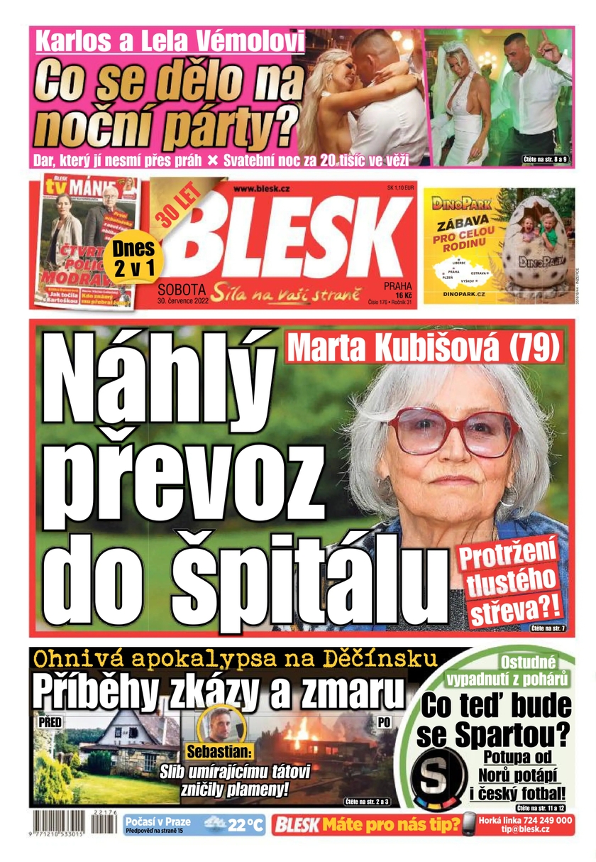 E-magazín BLESK - 30.7.2022 - CZECH NEWS CENTER a. s.