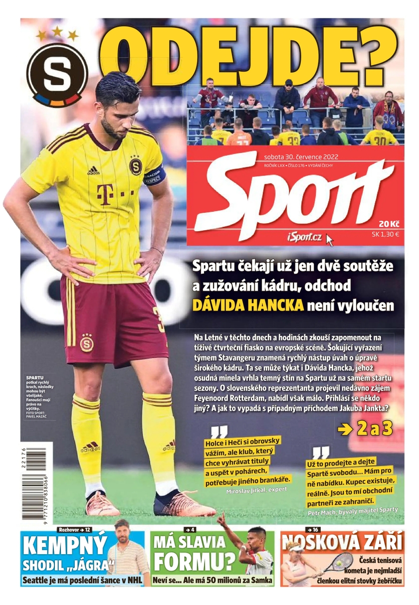 E-magazín Sport - 30.7.2022 - CZECH NEWS CENTER a. s.