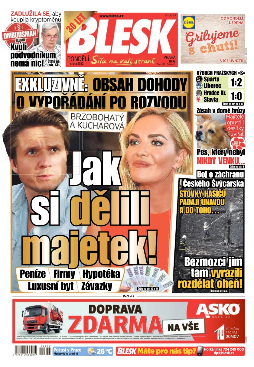 E-magazín BLESK - 1.8.2022 - CZECH NEWS CENTER a. s.