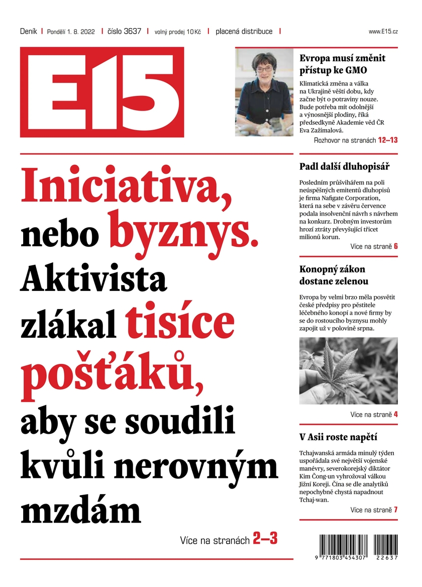 E-magazín E15 - 1.8.2022 - CZECH NEWS CENTER a. s.