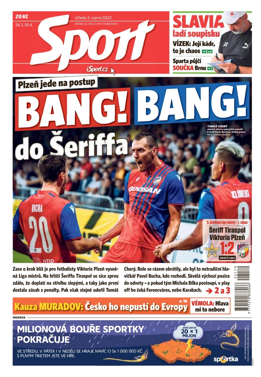 E-magazín Sport - 3.8.2022 - CZECH NEWS CENTER a. s.
