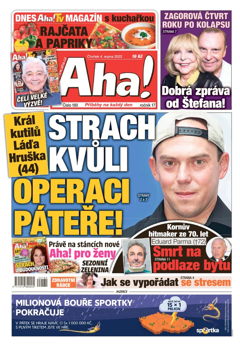 E-magazín Aha! - 4.8.2022 - CZECH NEWS CENTER a. s.