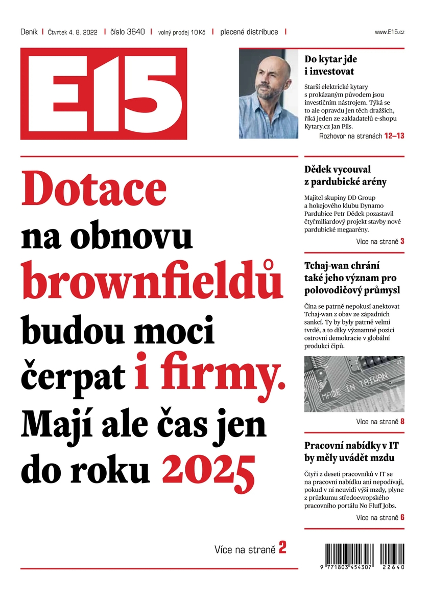 E-magazín E15 - 4.8.2022 - CZECH NEWS CENTER a. s.