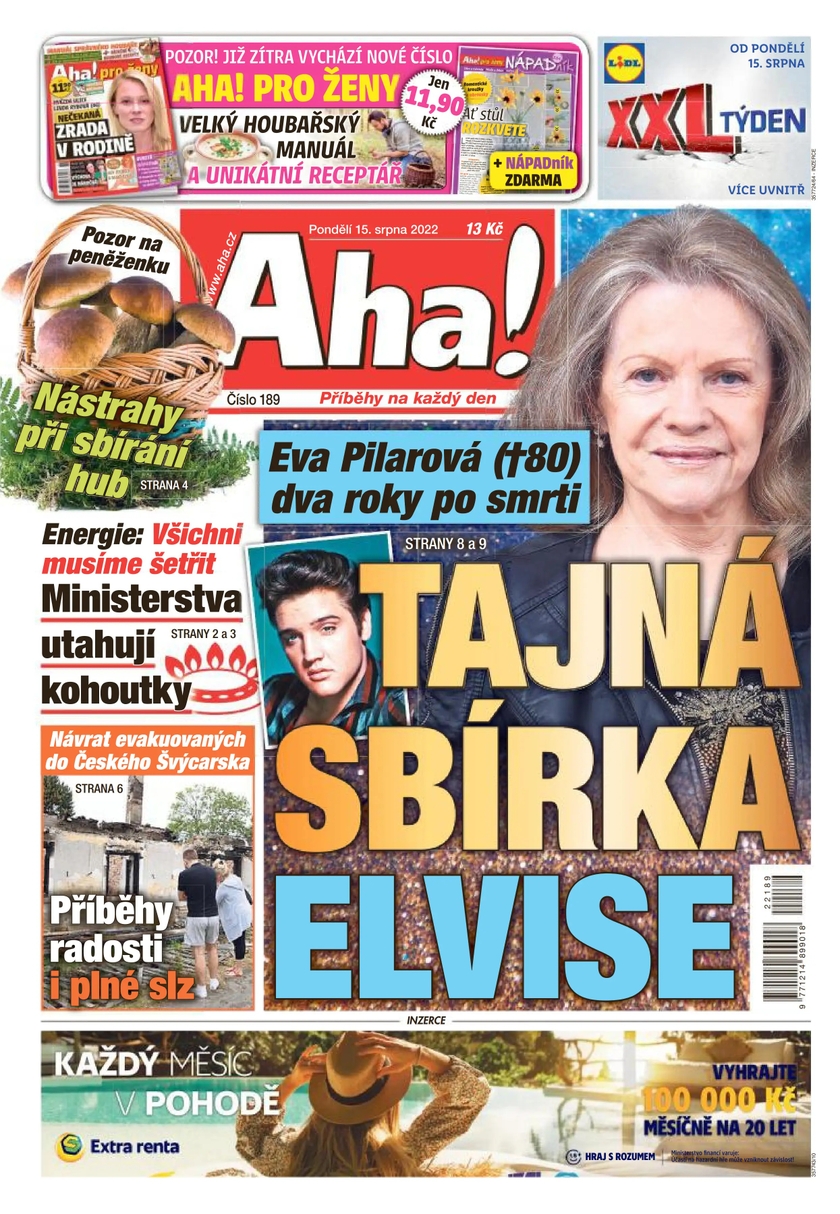 E-magazín Aha! - 15.8.2022 - CZECH NEWS CENTER a. s.