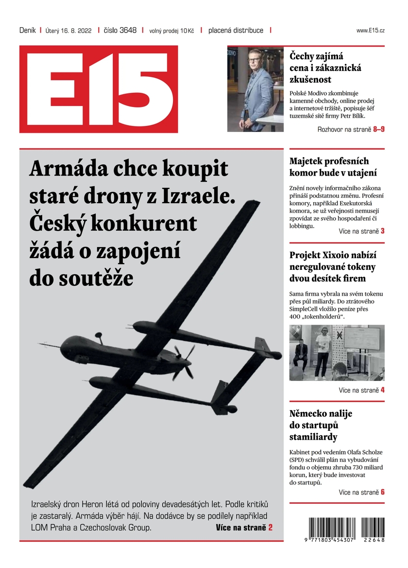 E-magazín E15 - 16.8.2022 - CZECH NEWS CENTER a. s.