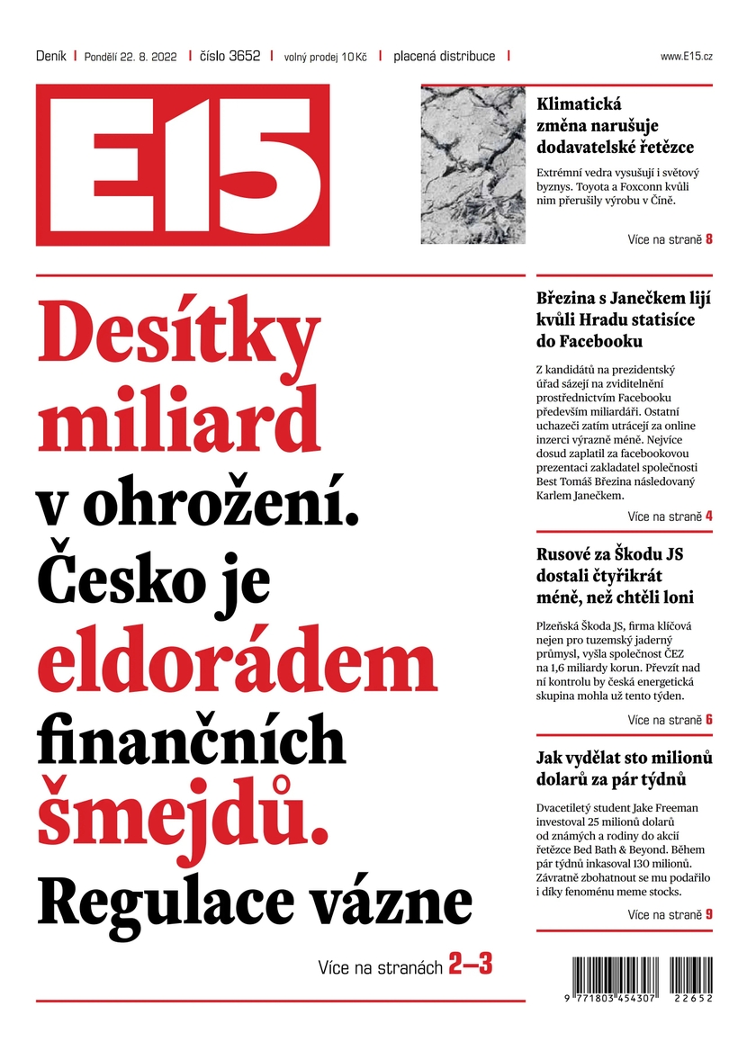 E-magazín e15 - 22.8.2022 - CZECH NEWS CENTER a. s.