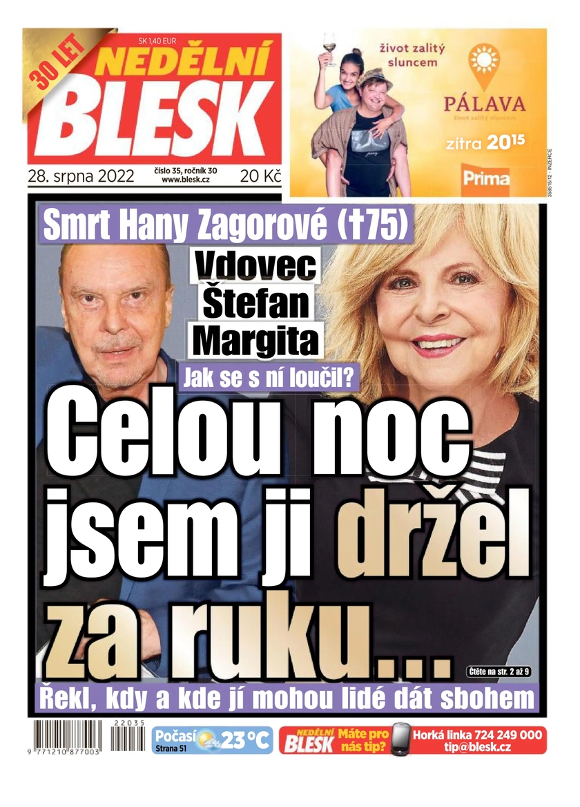 E-magazín NEDĚLNÍ BLESK - 35/2022 - CZECH NEWS CENTER a. s.