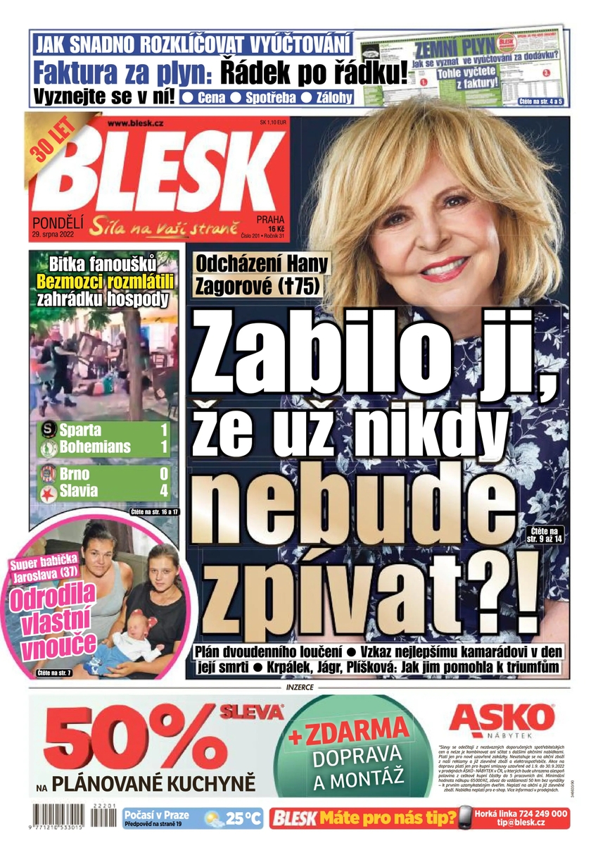 E-magazín BLESK - 29.8.2022 - CZECH NEWS CENTER a. s.