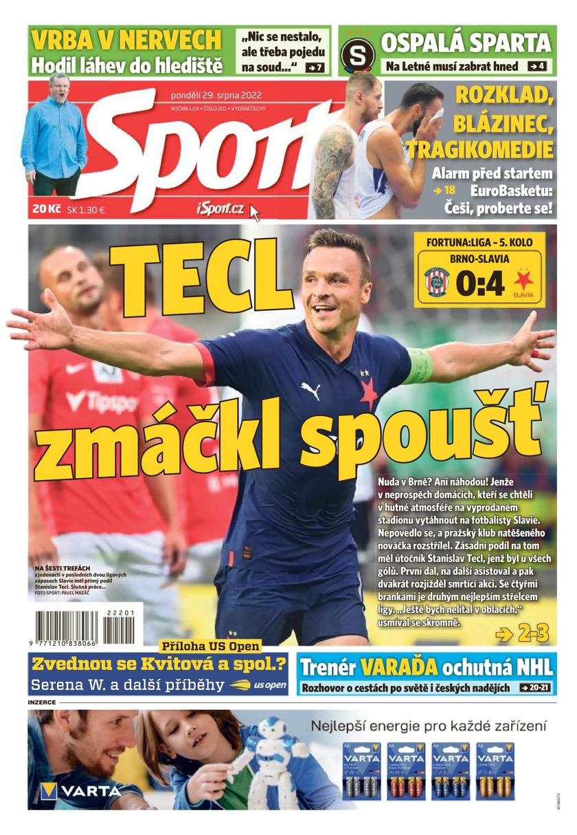 E-magazín Sport - 29.8.2022 - CZECH NEWS CENTER a. s.