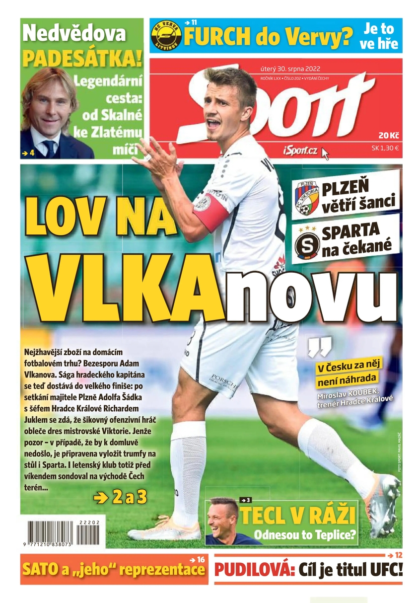 E-magazín Sport - 30.8.2022 - CZECH NEWS CENTER a. s.