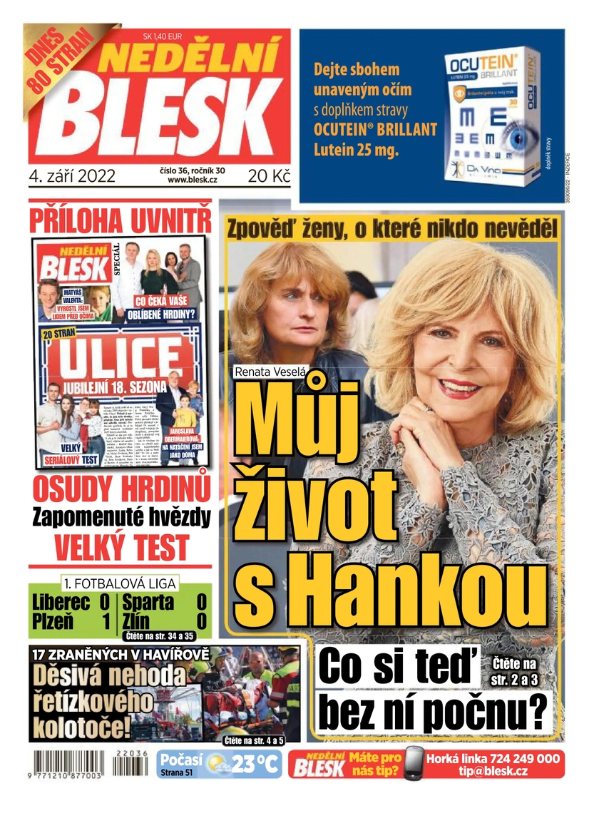 E-magazín NEDĚLNÍ BLESK - 36/2022 - CZECH NEWS CENTER a. s.
