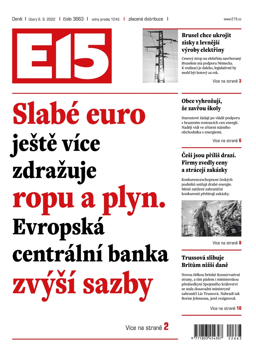 E-magazín e15 - 6.9.2022 - CZECH NEWS CENTER a. s.