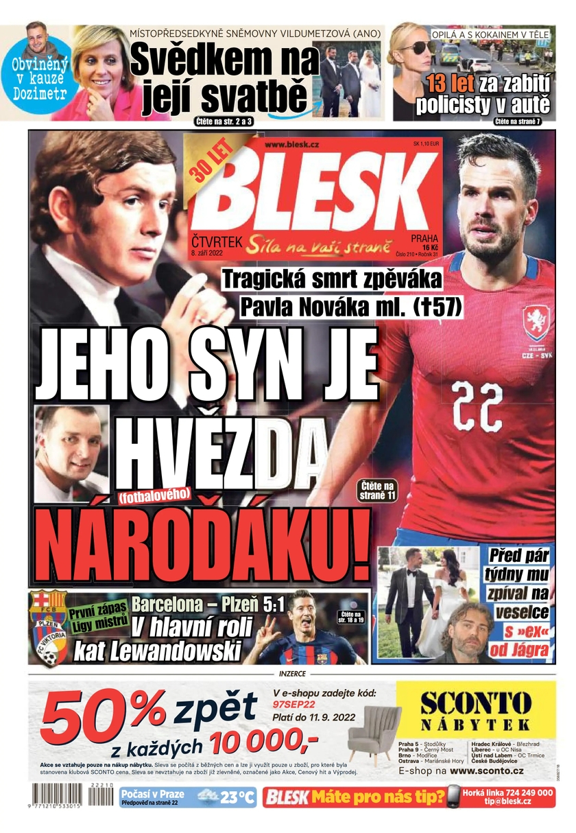 E-magazín BLESK - 8.9.2022 - CZECH NEWS CENTER a. s.