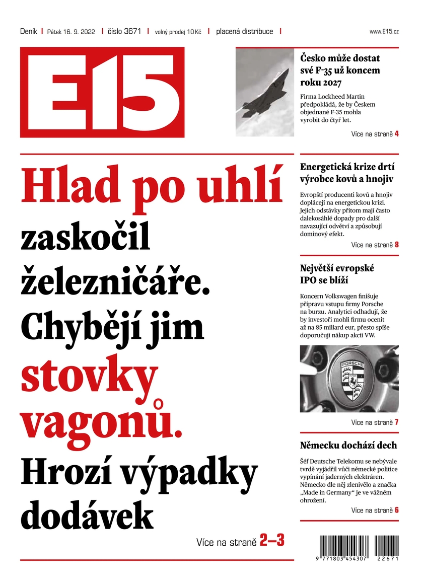 E-magazín e15 - 16.9.2022 - CZECH NEWS CENTER a. s.