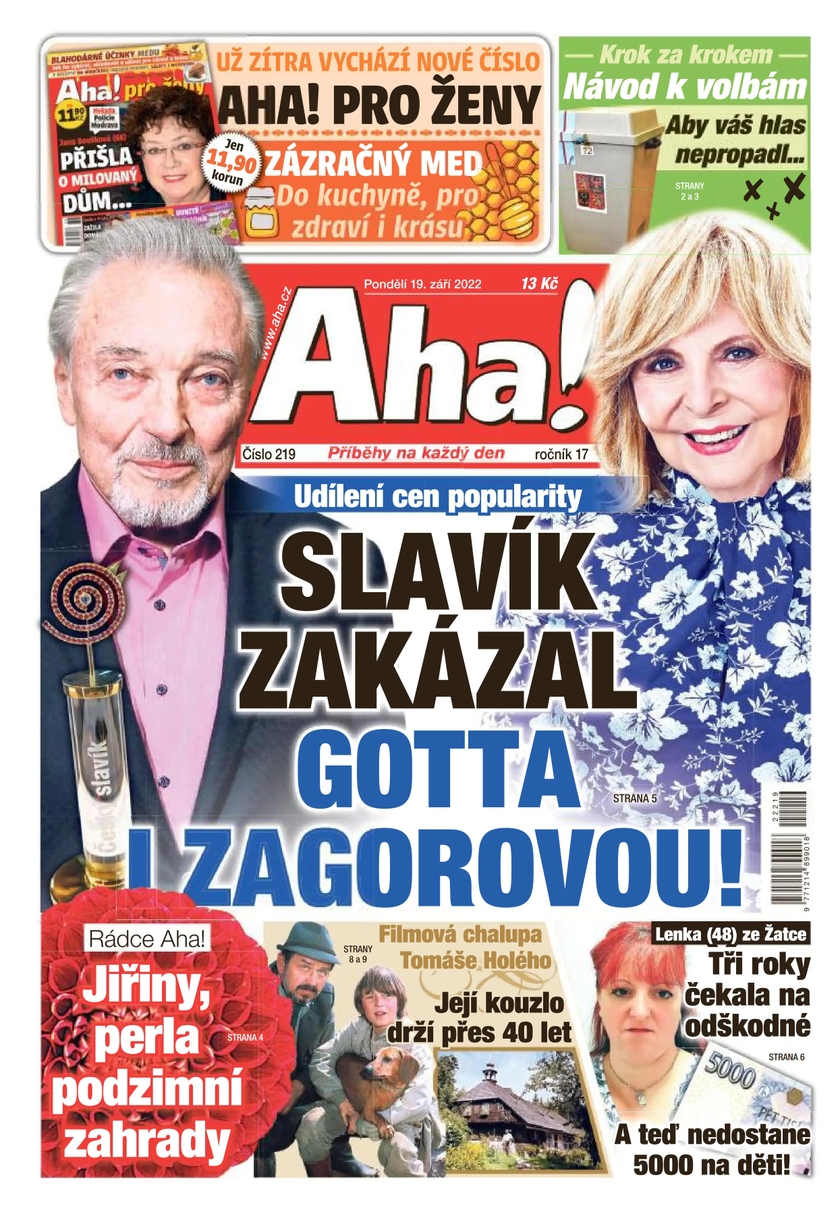 E-magazín Aha! - 19.9.2022 - CZECH NEWS CENTER a. s.