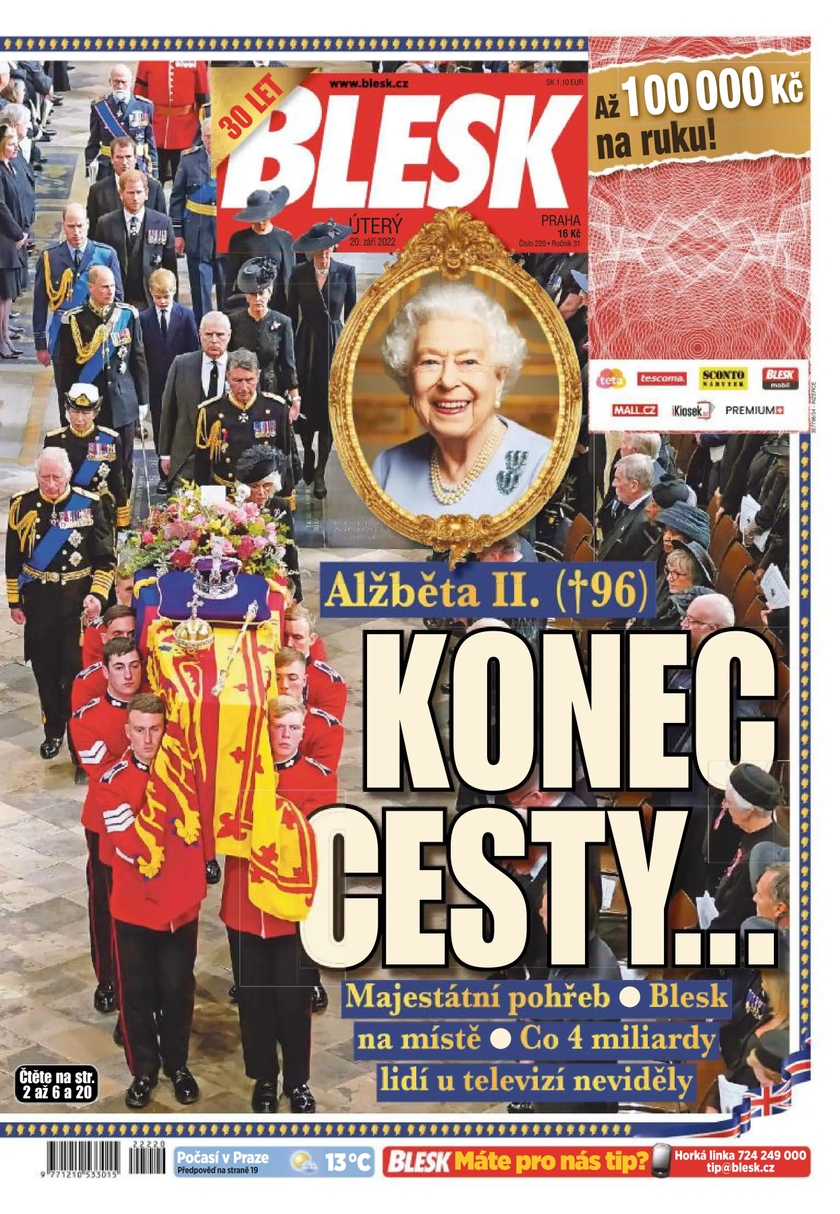 E-magazín BLESK - 20.9.2022 - CZECH NEWS CENTER a. s.