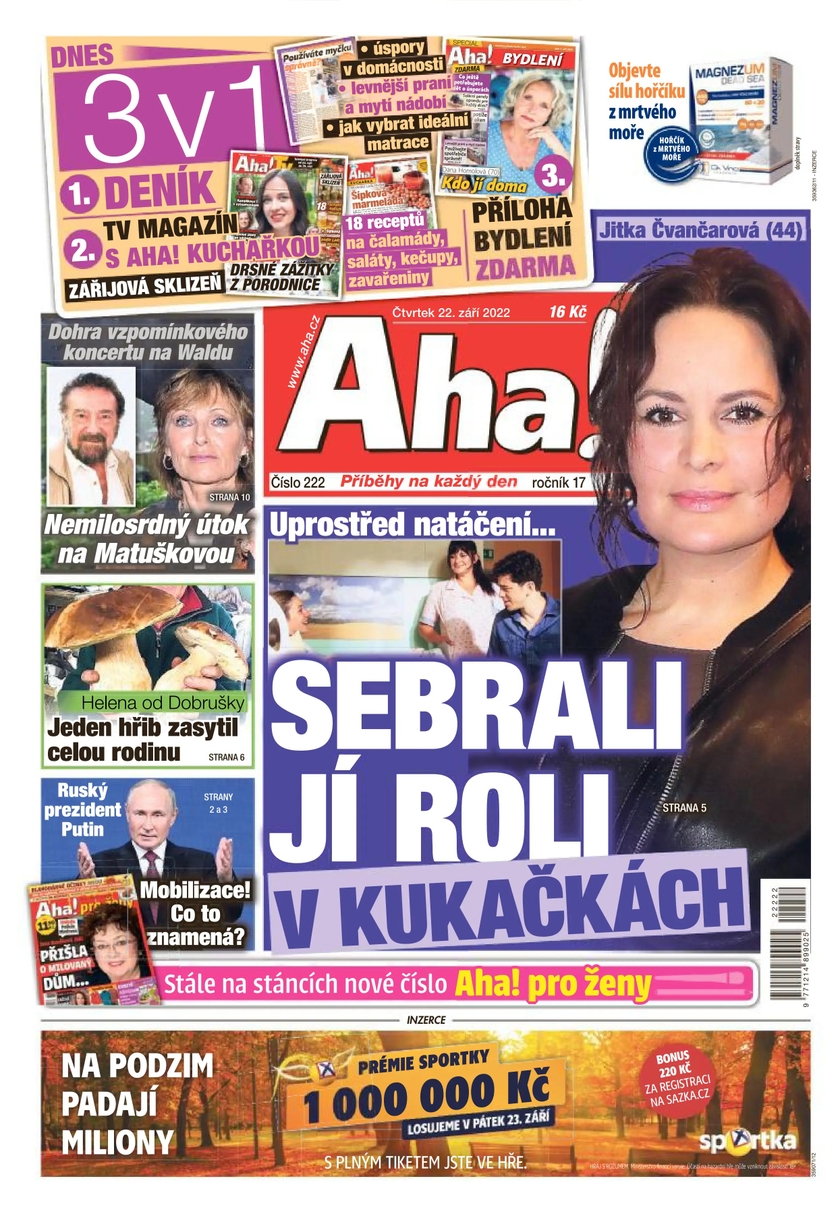 E-magazín Aha! - 22.9.2022 - CZECH NEWS CENTER a. s.