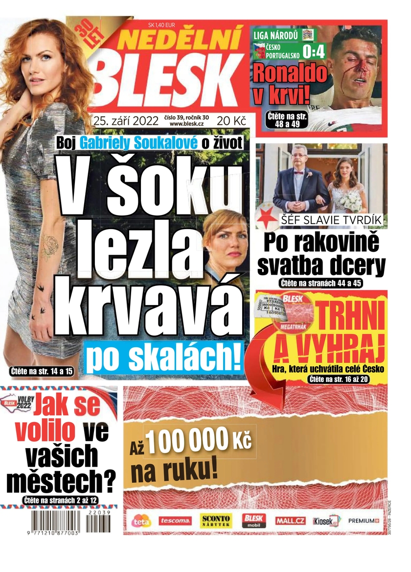 E-magazín NEDĚLNÍ BLESK - 39/2022 - CZECH NEWS CENTER a. s.