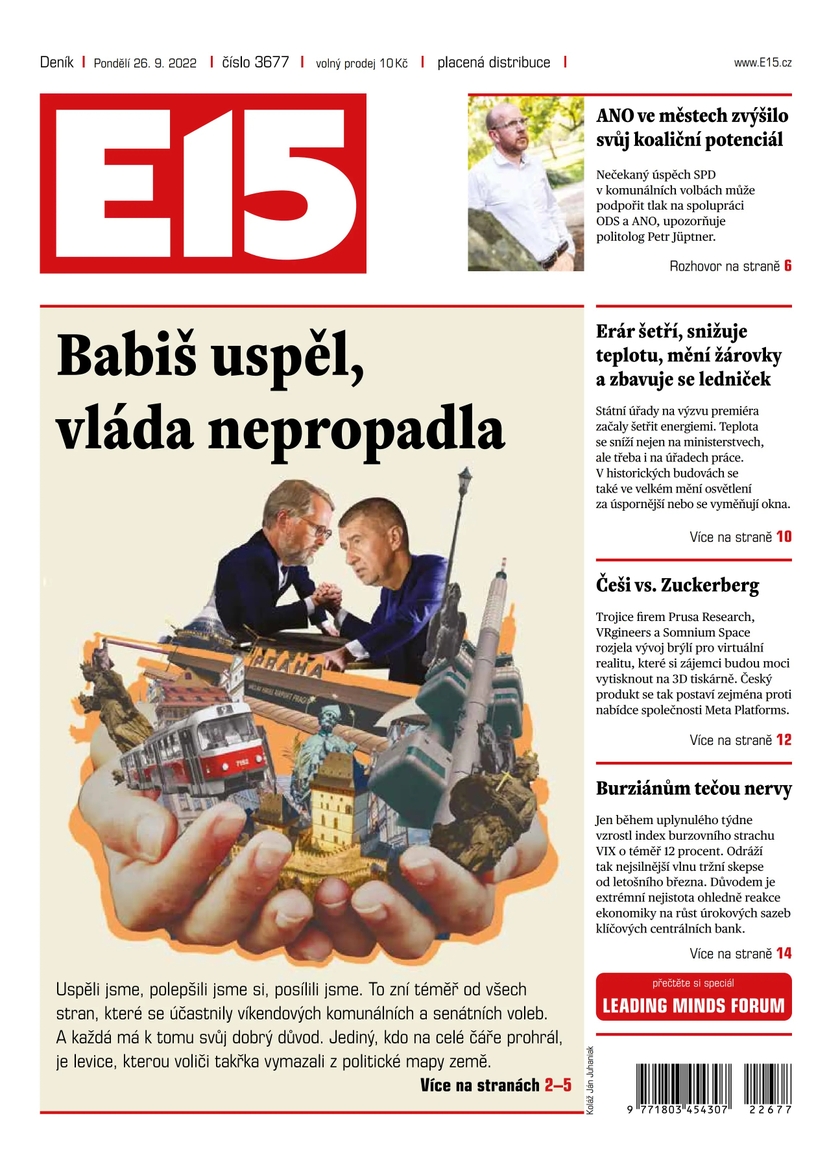 E-magazín e15 - 26.9.2022 - CZECH NEWS CENTER a. s.