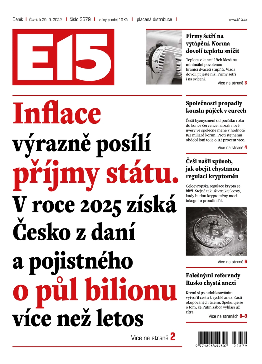 E-magazín e15 - 29.9.2022 - CZECH NEWS CENTER a. s.