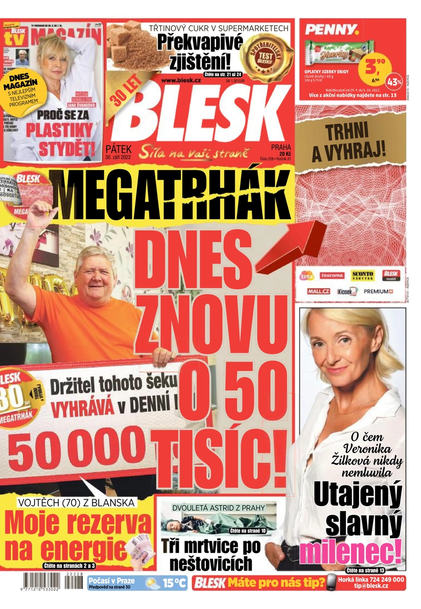 E-magazín BLESK - 30.9.2022 - CZECH NEWS CENTER a. s.