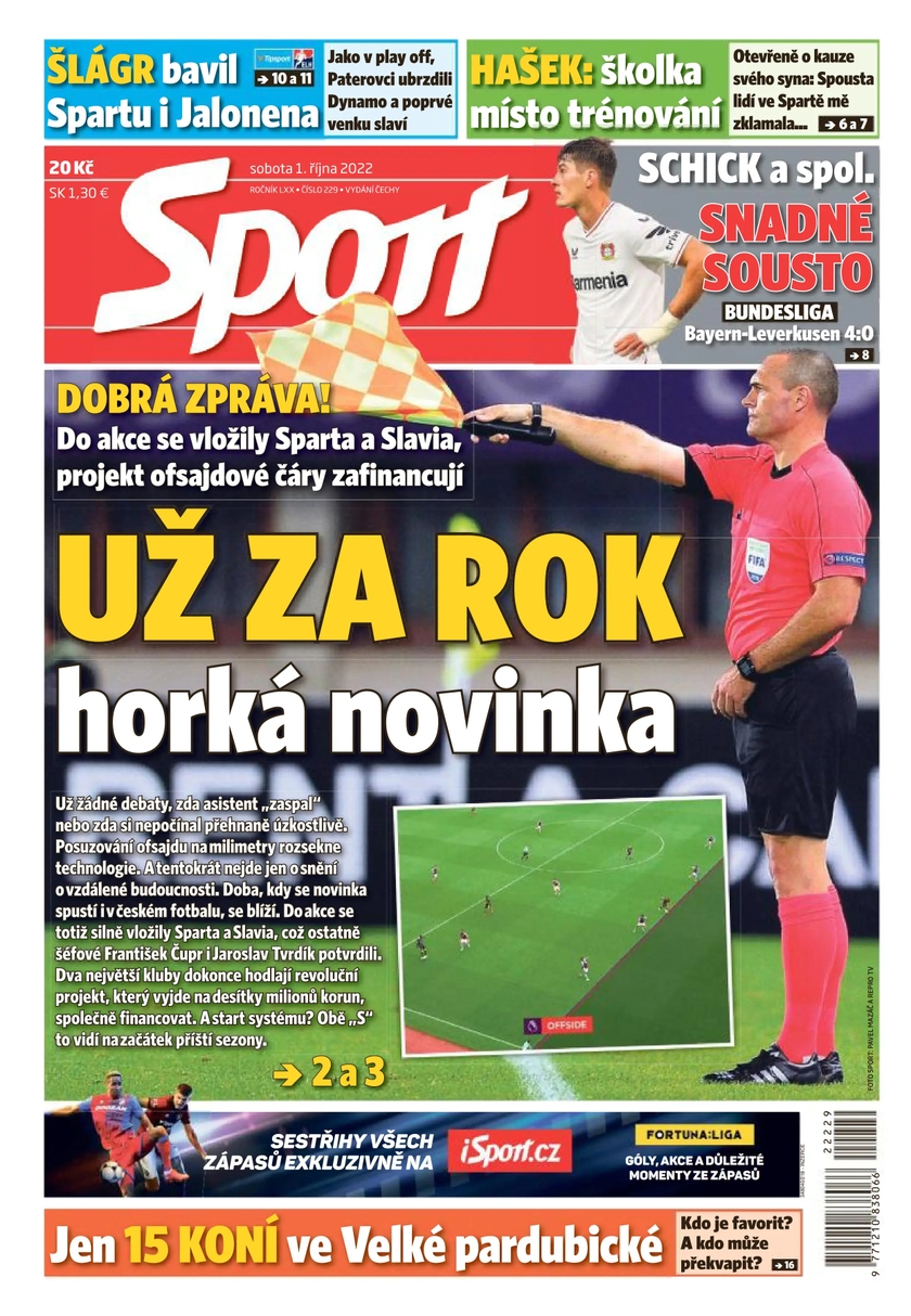 E-magazín Sport - 1.10.2022 - CZECH NEWS CENTER a. s.