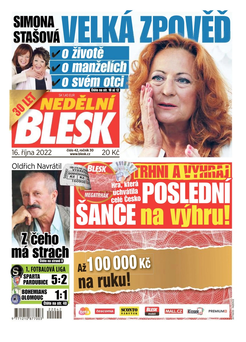 E-magazín NEDĚLNÍ BLESK - 42/2022 - CZECH NEWS CENTER a. s.