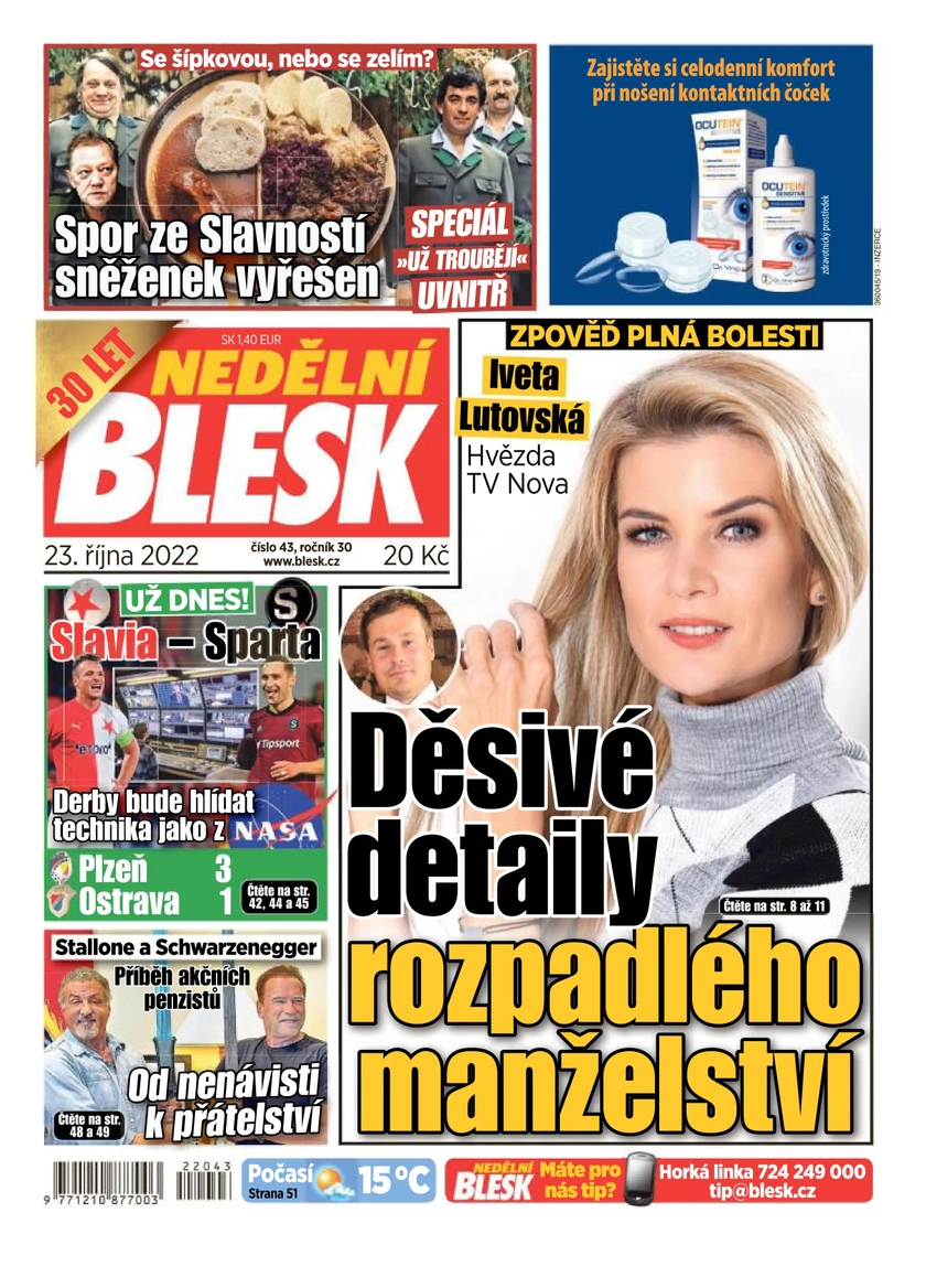 E-magazín NEDĚLNÍ BLESK - 43/2022 - CZECH NEWS CENTER a. s.