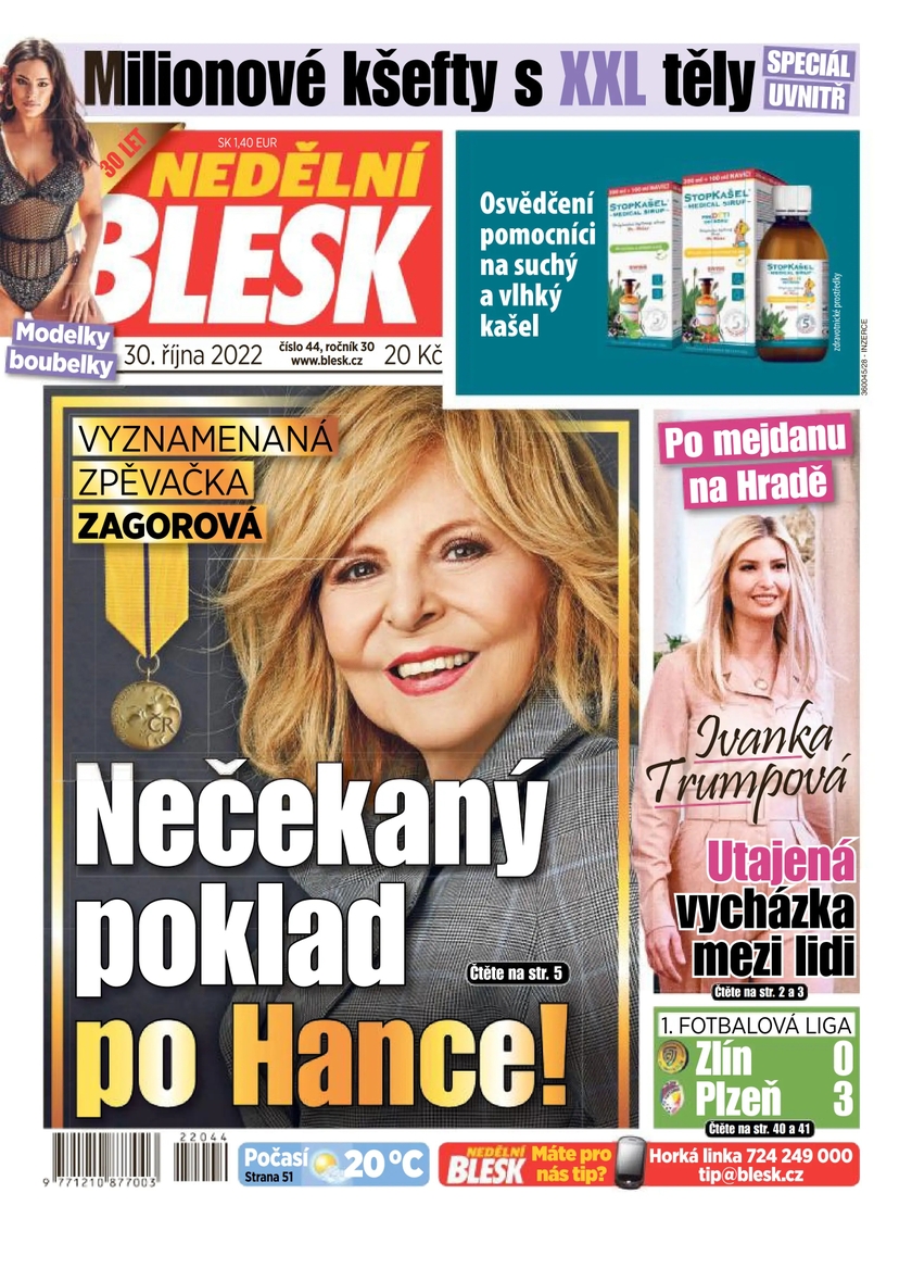 E-magazín NEDĚLNÍ BLESK - 44/2022 - CZECH NEWS CENTER a. s.